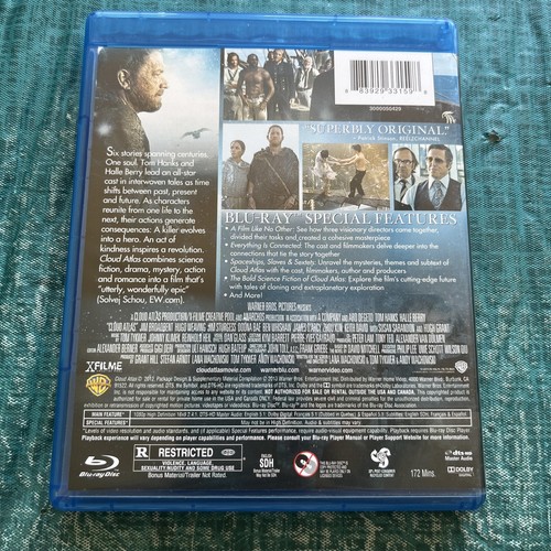 Cloud Atlas (Blu-ray + DVD W/Slipcover Tom Hanks Halle Berry Epic - Picture 4 of 8