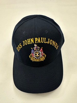 The Corps USS John Paul Jones DDG 53 Logo Blue Baseball Cap Hat One Size