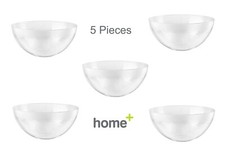 5 x 2800ml Large Salad Serving Bowls Clear Hard Plastic Party Home Kitchen Bowl