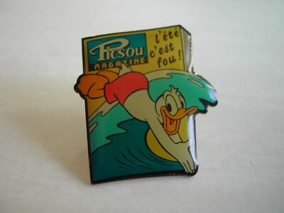 Disney Pin's - DONALD - PICSOU MAGAZINE - SUMMER IS CRAZY - Signed