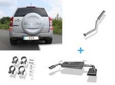 Fox Duplex Komplettanlage Suzuki Grand Vitara JT 5-Tür je 145x65mm trapezförmig