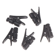VizGiz 5 Pack Headphone Wire Clip Headset Cable Clamp Earbud 0.5-4mm Black