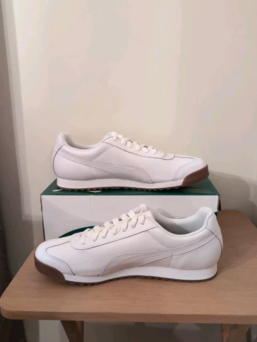 PUMA Roma Basic 36640801 Team G White Gum Uomo Taglia 10 5