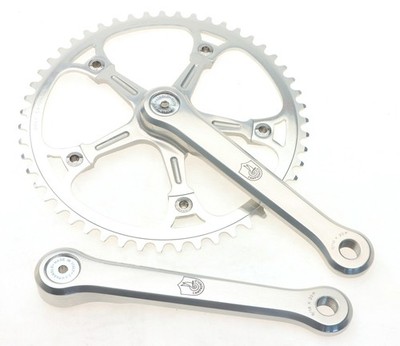Campagnolo Super Record Pista Track Crankset 165mm 51T 3/32 Etched