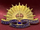 Original WW1/WW2 Australian Military Forces Enamel Sweetheart Brooch with fixing