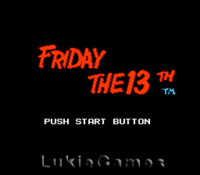 Friday The 13Th - Original NES Nintendo Game