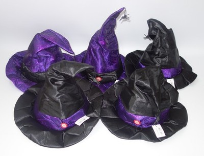 (B-Ware) 5x Hexenhüte für Halloween und Karneval / Art. Rubies 48708 (K01) (P)
