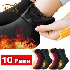 1/2/3/5/10Pairs Thermal Socks Women Winter Warm Thicken Fleece Short Cashmere