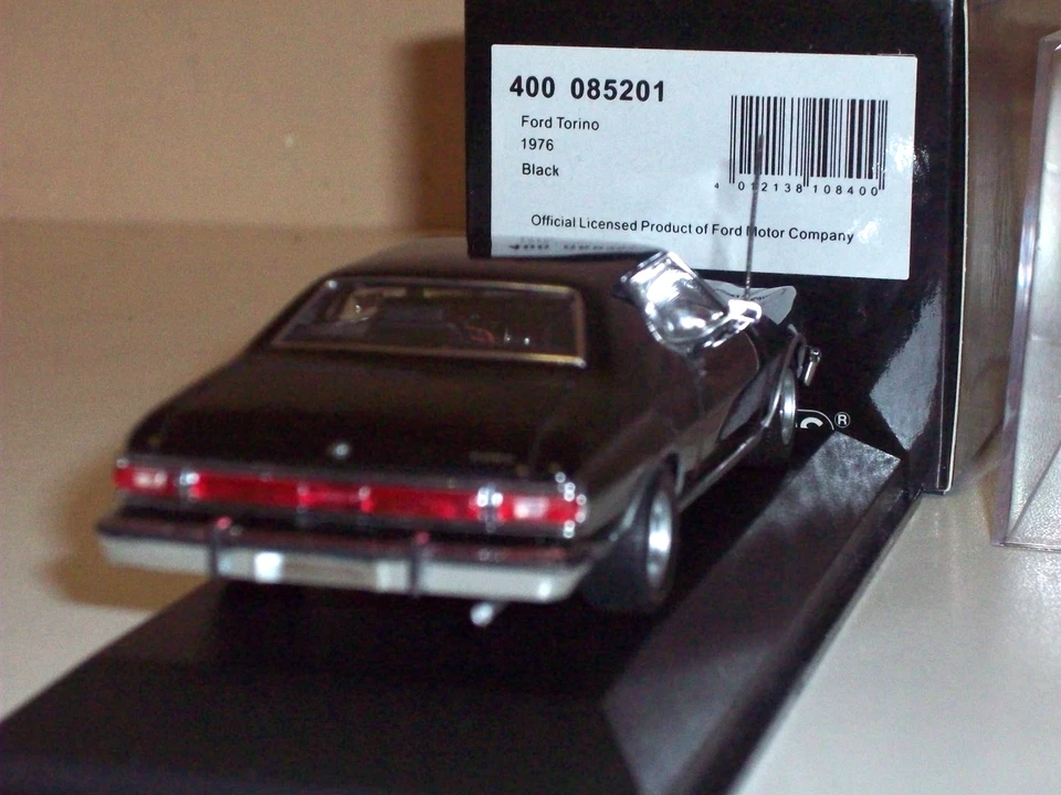 Minichamps 1/43 FORD TORINO 1976 Black/Nero 400085201 Limited Edition 2016 pcs - Immagine 4 di 4