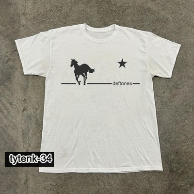 Hot! Deftones White Pony T-shirt, Unisex White Cotton T-shirt, Size S-5XL