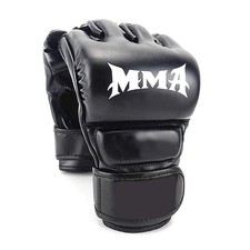 TradeWind MMA Open Finger Punching Gloves Black, Boxing, Martial Arts, Size 10oz