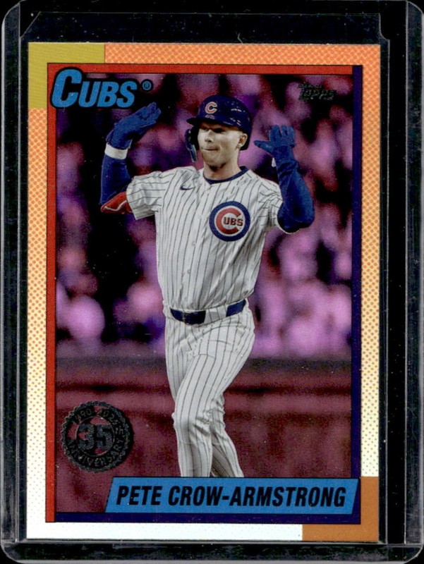 2025 Topps Update Pete Crow-Armstrong 1990 Pink Foil #U90-7 Cubs