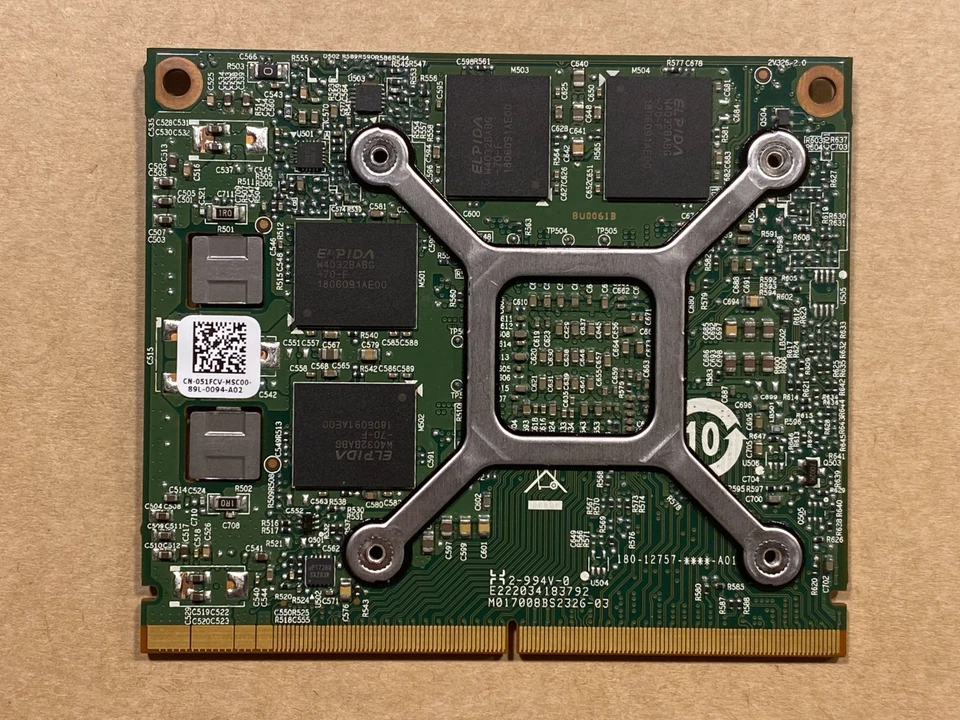 NEW Dell Precision 7520 7510 Nvidia Quadro M2000M 4GB GDDR5 MXM Video Card 51FCV - Image 2 of 3