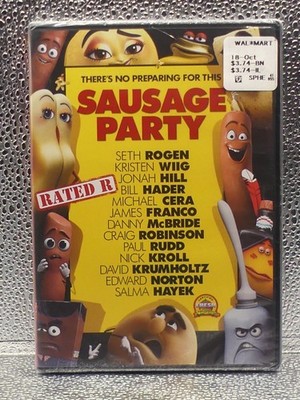 Sausage Party R WS SDH Computer Animation Adult Dark 2016 DVD New Factory Sealed