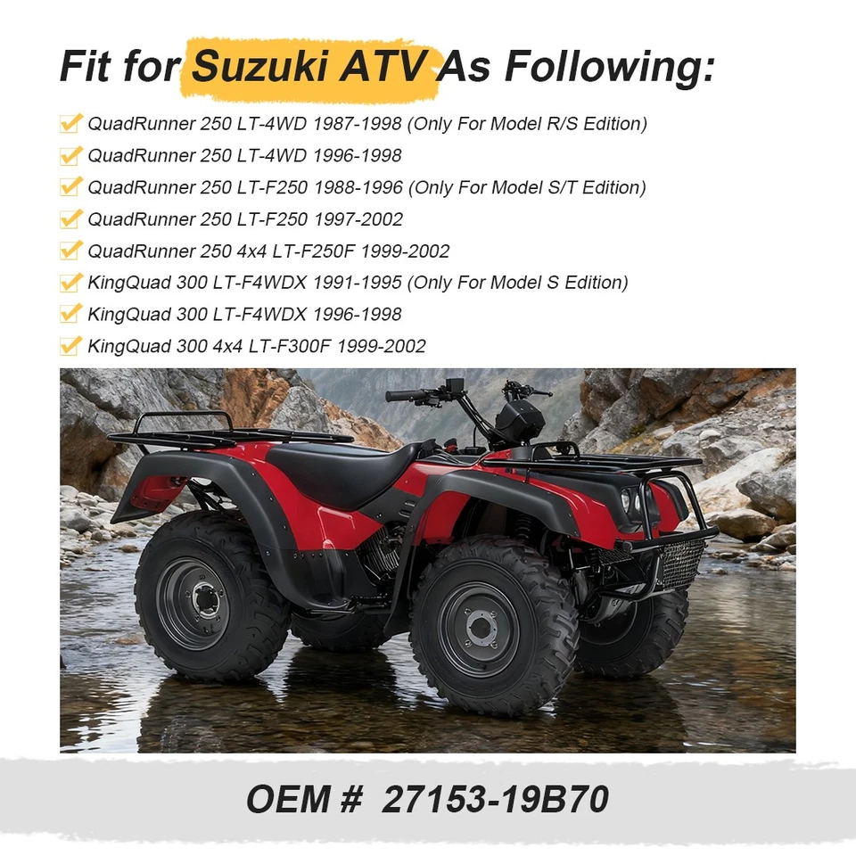 Bota conjunta para Suzuki QuadRunner King Quad LT4WD LTF4WDX LTF250 LTF300 1991-2002 Foto 2 de 4