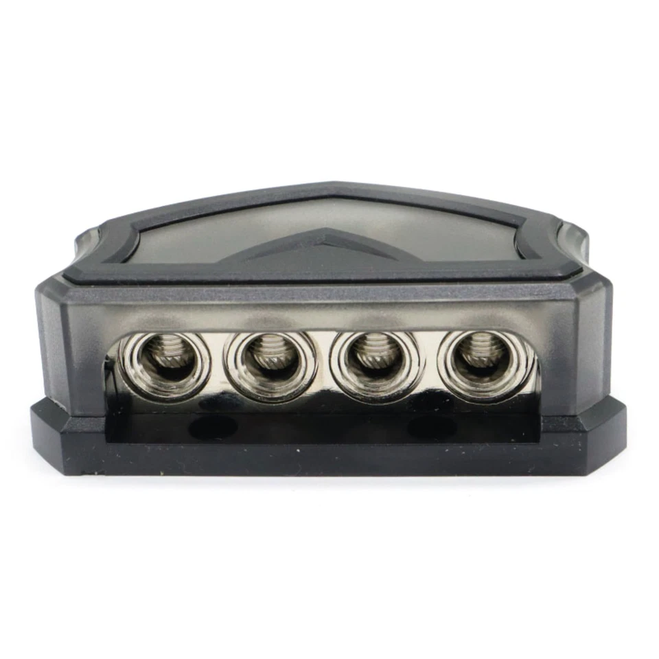 Protective 4-Way Distribution Block 2x 0/2/4 Gauge Input 4x Output Car Audio - Image 4 of 4
