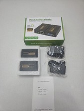 VGA Over Ethernet VGA Extender to Cat5e Cat6 Ethernet Cable VGA Transmitter R...