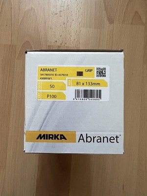 Mirka Abranet 81 X 133 mm Grip, P100, Packungsinhalt 50 Stk., 5417805010