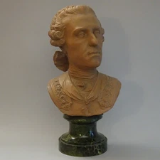 Terracotta Sculpture Bust Of Filippo Di Borbone 19th Century