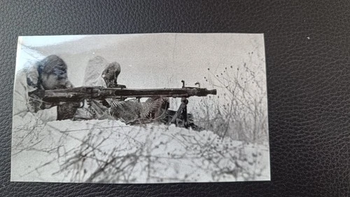WW2 German Photo: MG42 Machine Gun Post, Barbarossa Winter Fighting 1941
