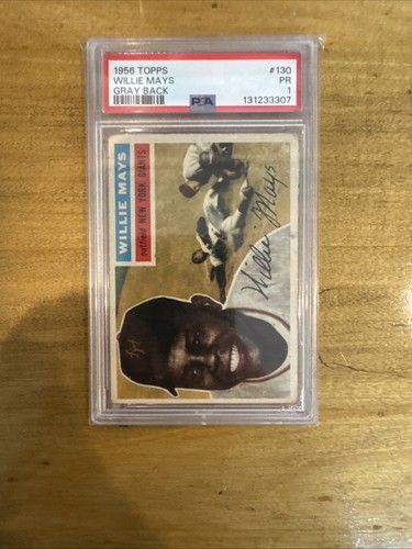 1956 Topps - Willie Mays #130 Gray Back