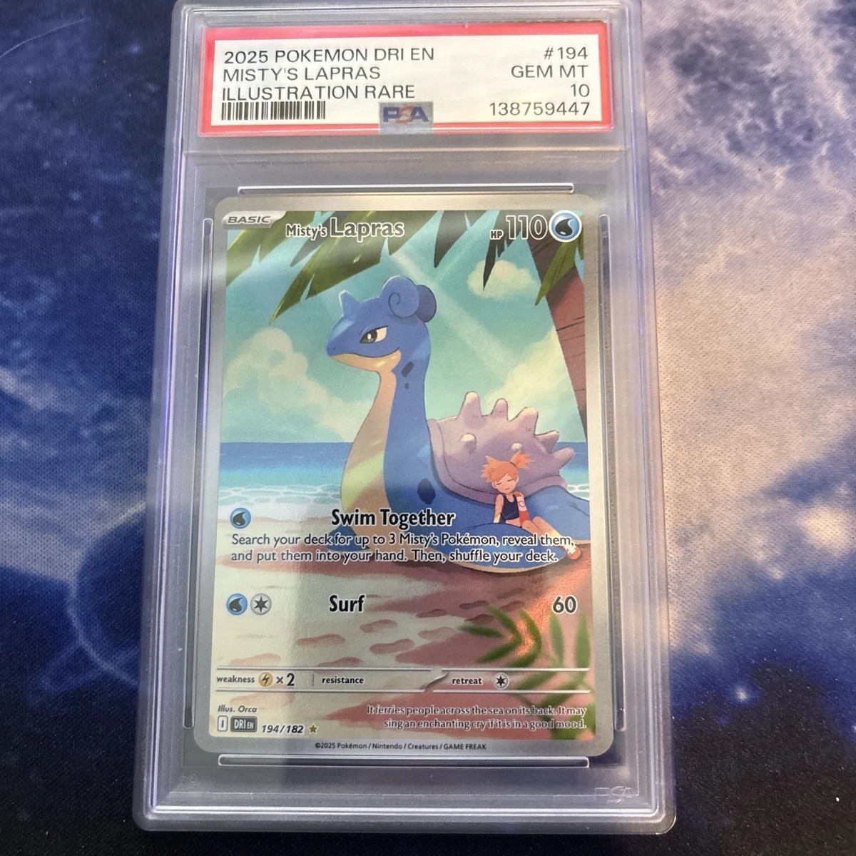 Lapras Pokémon TCG Professional Sports Authenticator (PSA) Grade