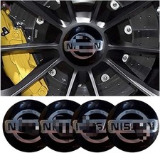 4x Black 65mm Wheel Center Cap Sticker Decal For Nissan 350z 370z Altima Sentra