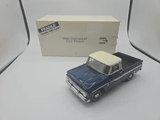Vintage Danbury Mint, 1966 Chevrolet C10 Pickup, Dark Blue & Off-White 1:24