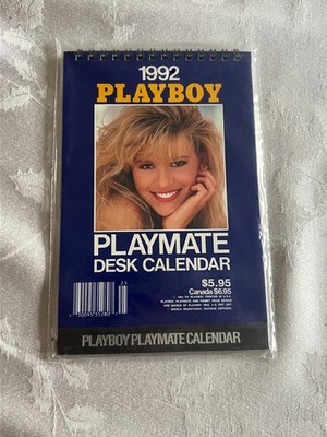 PLAYBOY 1992 PLAYMATE DESK CALENDAR IN SEALED NEW CONDITION-  26