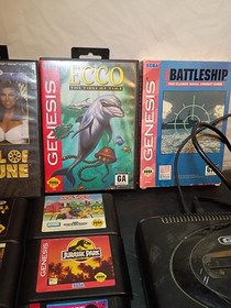 Sega Genesis Console Bundle With 14 Games . Tested and Works
