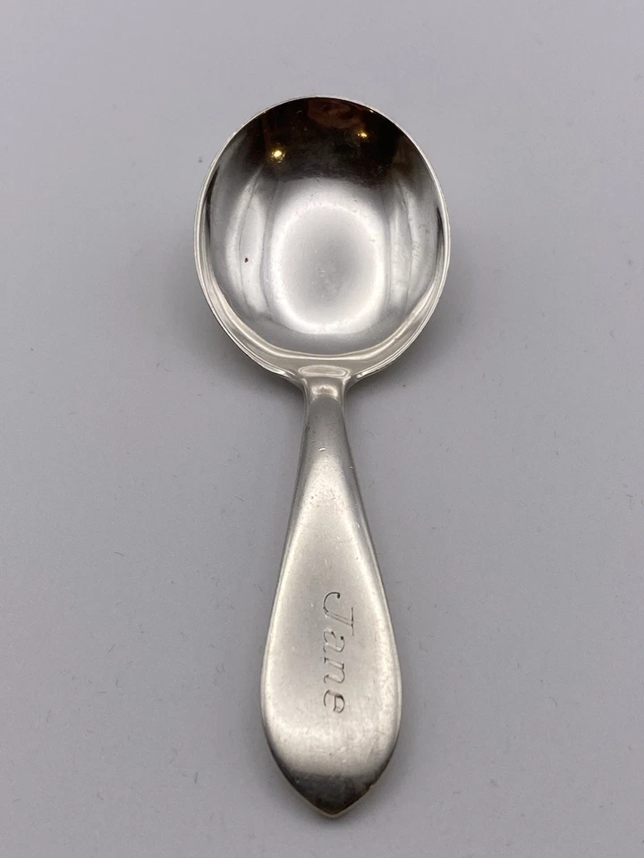 Intriguing Kirk Sterling Silver Baby Spoon w/Monogram "Jane" + Date "5-1-41" - Image 2 of 4