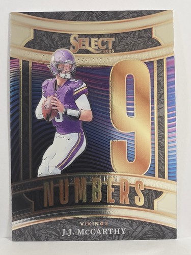 2025 Panini Select #14 J.J. McCarthy Select Numbers