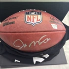 JOE MONTANA signed Auto Wilson Football The Duke Fanatics Emanate Box