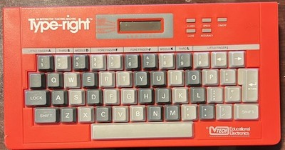 VTech Type Right Learning Keyboard Vintage Tested Works Homeschool Tool 1985