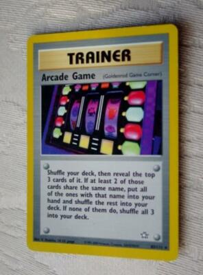 arcade game pokemon card (83/111) [Neo Genesis 1st Edition] – L.A. Mood Comics and Games then reveal the top 3 cards of it Arcade Game 83/111 NON-Holo Rare