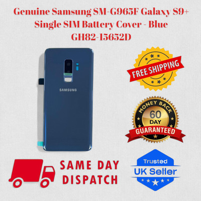 Original Samsung SM-G965F Galaxy S9+ S9 Plus Single SIM Akkudeckel Blau UK