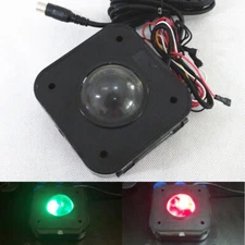 Illuminated 4.5cm Round PS/2 PCB Connector Arcade LED Trackball Mouse + 4 Screws