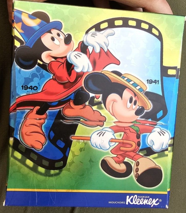 Happy 75th Anniversary Mickey Mouse 2004 KLEENEX 3-ply Facial