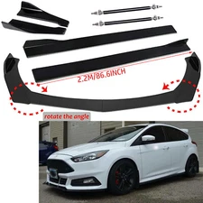 Front Bumper Spoiler Body Kit Side Skirt/Rear Lip Universal For FORD FOCUS