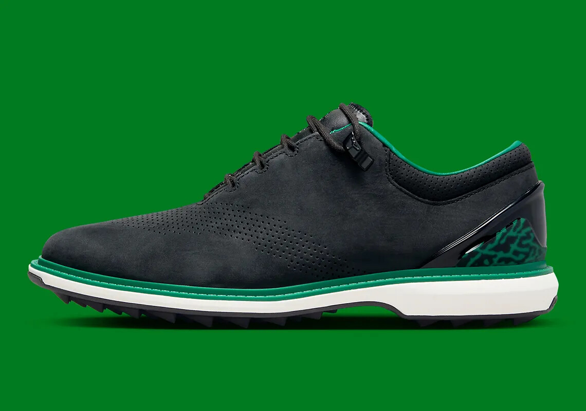 Кроссовки для гольфа Nike Air Jordan ADG 4 x Eastside зелено-черные FJ0850-001 Мужской размер