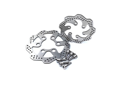 KEBEILEE Stainless Steel Front &Rear Brake Disk & Screws for LOSI Promoto-MX 1:4 - Picture 2 of 3