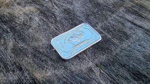 1g Silver Buffalo Bar - 1 Gram .999 Silver Bullion Bar - Perfect Collectable - Foto 3 di 5