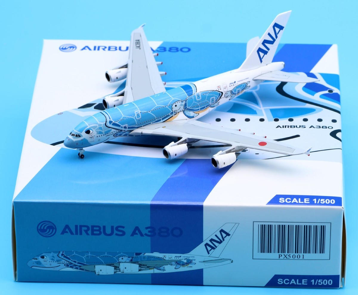 JC Wings 1:500 ANA Airbus A380 Flying Honu Livery Diecast JC Wings 1:500 ANA Airbus A380 Flying Honu Livery Diecast