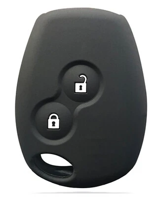Housse Silicone pour Clé Renault Clio 3 Twingo Master Kangoo Trafic Modus Noir