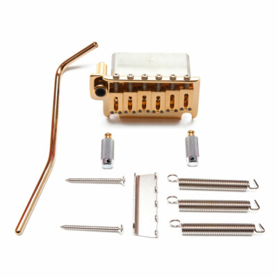 Gotoh NS510TS-FE1 2-Punkt Tremolo mit Stahlblockkotflügel Standardabstand (Gold)