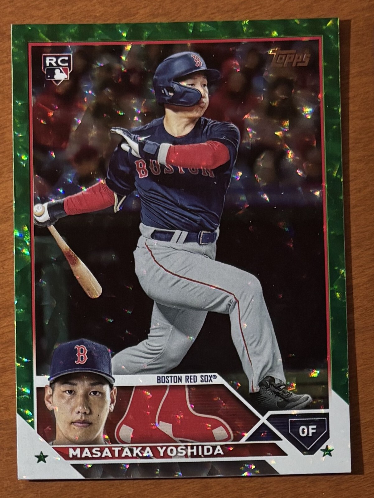 2023 Topps Masataka Yoshida #471 RC Green Foil #/499 Red Sox