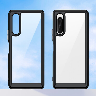 For Sony Xperia 10 V, Shockproof Hybrid Clear Transparent Crystal Cover Case