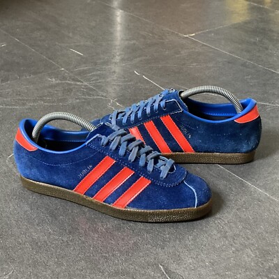 Vintage 1970s Adidas Dublin UK6,5 Made In Roumania Blue Orange City Series Rare