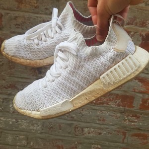 Adidas Originals Spring Summer 2018 white nmd r1 stlt primeknit sneakers -  CQ2390