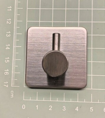 Seeteufel, selbstklebende Satin Silber Haken (ideal für Schlüssel und leichte Gegenstände) 5er Pack